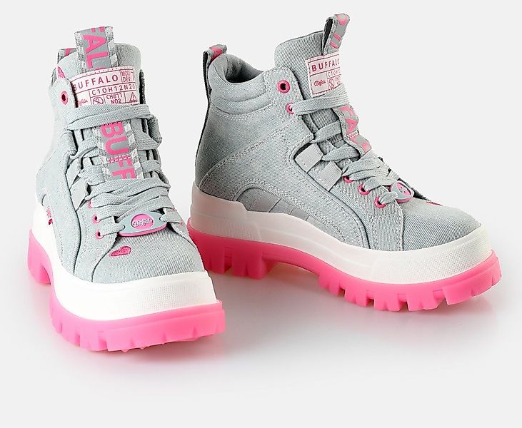 Buffalo Schnürboots Freizeitschuh, High Top-Sneaker, mit Logoschriftzügen günstig online kaufen