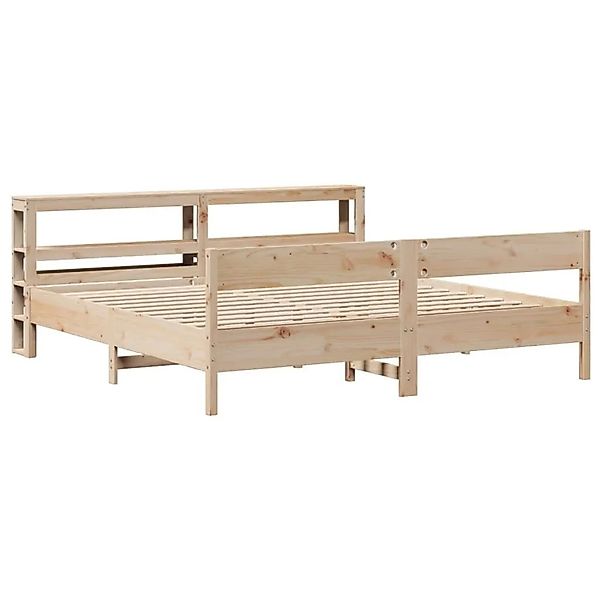 vidaXL Massivholzbett ohne Matratze 200x200 cm Kiefer 3306174 günstig online kaufen