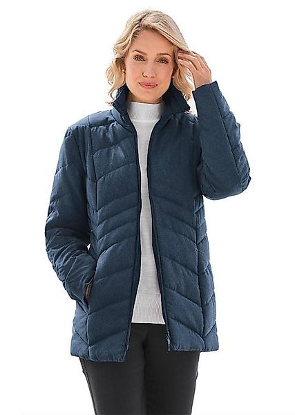 GOLDNER Steppjacke Warme Steppjacke in Jeansoptik Sehenswerte Melange-Optik günstig online kaufen