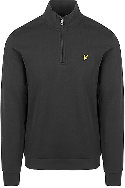 Lyle & Scott Sweat Half Zip Pull Schwarz - Größe M günstig online kaufen