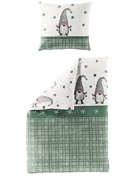 BIERBAUM Babybettwäsche Bierbaum Biber Bettwäsche 135x200 Wichtel Karo Ster günstig online kaufen