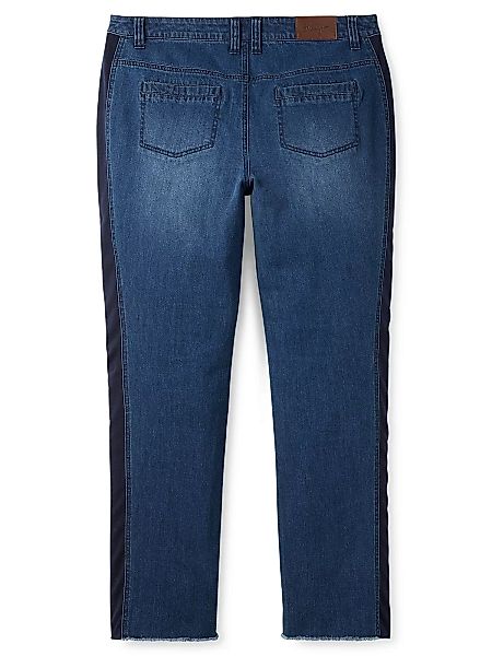 Sheego Gerade Jeans "Große Größen", mit seitlichen Jersey-Einsätzen günstig online kaufen
