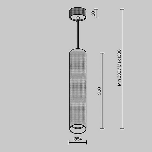 Hängeleuchte ARTISAN, weiß, Ø 5,4 cm, Metall, GU10 günstig online kaufen