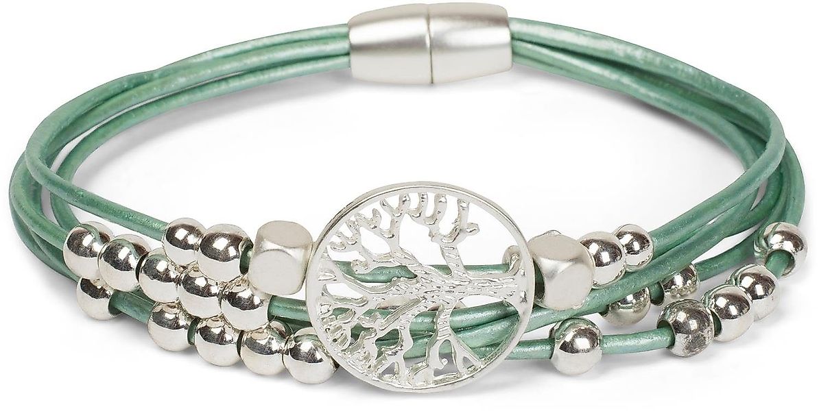 styleBREAKER Armband Armband mit Lebensbaum, Perlen günstig online kaufen