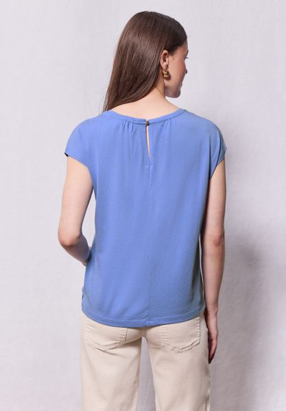 STREET ONE T-Shirt aus elastischem Materialmix günstig online kaufen