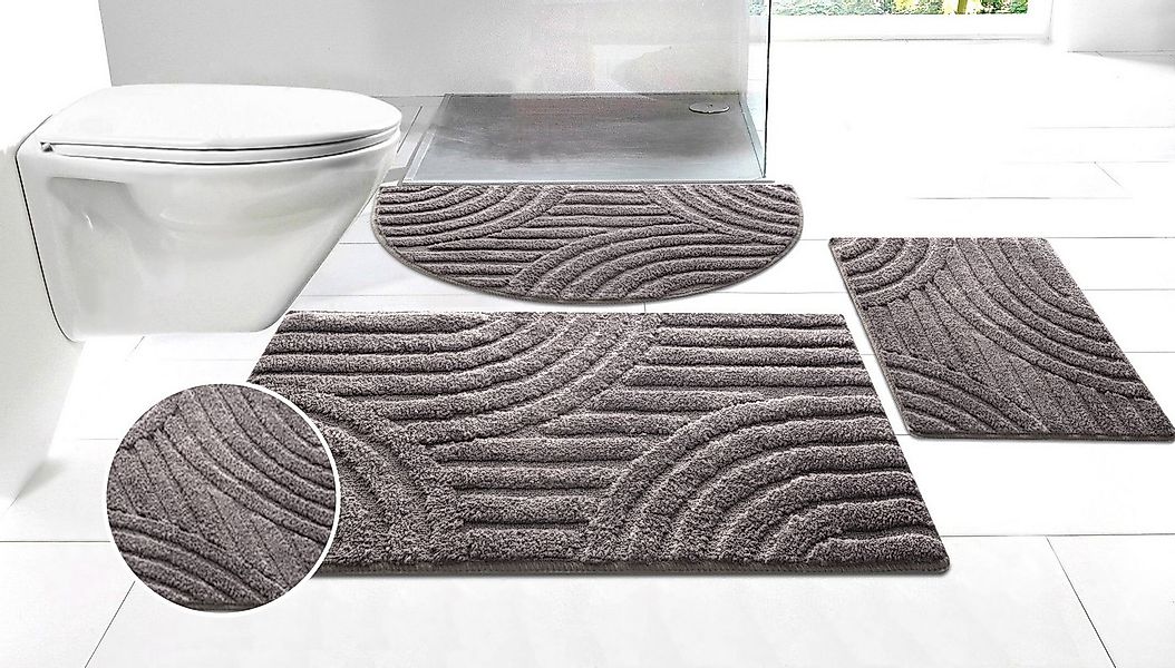 OTTO home Badematte Regona Scandi, Badvorleger, Badezimmer Teppich, Duschvo günstig online kaufen