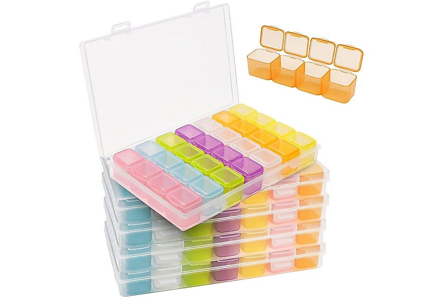 Belle Vous Aufbewahrungsbox Perlenbox (5er Pack) - 140 Stücke für die Aufbe günstig online kaufen