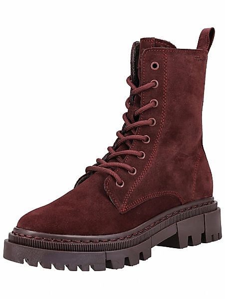 Tamaris Schnürstiefelette "Tamaris Stiefelette Veloursleder" günstig online kaufen
