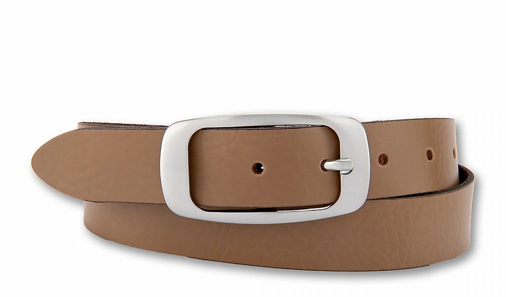 BERND GÖTZ Ledergürtel "Ledergürtel mit abgerundeter Rechteckschließe" günstig online kaufen