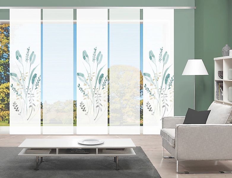 Vision S Schiebegardine "AYENE 5er SET" Paneelwagen 5 Stk. tlg. Schiebevorh günstig online kaufen