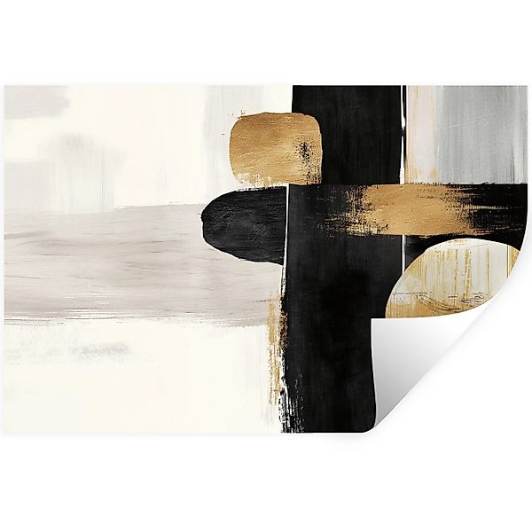 MuchoWow Wandsticker Formen - Pinselstriche - günstig online kaufen