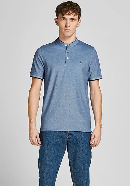 Jack & Jones Kurzarmshirt "PAULOS MAO POLO" mit kontrastfarbiger Kante am s günstig online kaufen