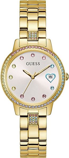 Guess Quarzuhr THREE OF HEARTS GW0657L2, Armbanduhr, Damenuhr günstig online kaufen