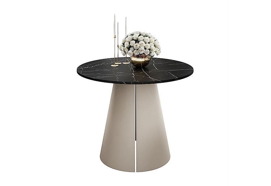 Lookway Esstisch LAVA Runder ausziehbarer Tisch mit Metallgestell (1x Tisch günstig online kaufen