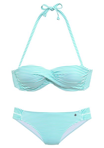 s.Oliver Bügel-Bandeau-Bikini in getwisteter Optik günstig online kaufen