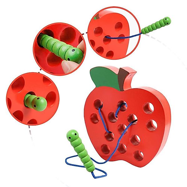 CLTYQ Lernspielzeug Montessori Holz Obst Stapelspielzeug günstig online kaufen