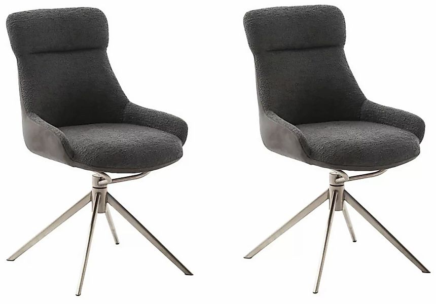 MCA furniture Esszimmerstuhl "PELION", Feingewebe, (2er-Set), drehbar 360, günstig online kaufen