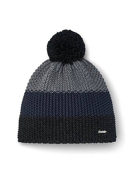Eisbär Bommelmütze Wintermütze Star mit Bommel (Pompon) schwarz/grau - 1 St günstig online kaufen