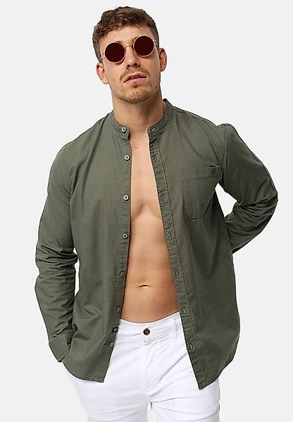 Indicode Langarmhemd Herren INRaffi Herrenhemd Langarm mit Brusttasche und günstig online kaufen