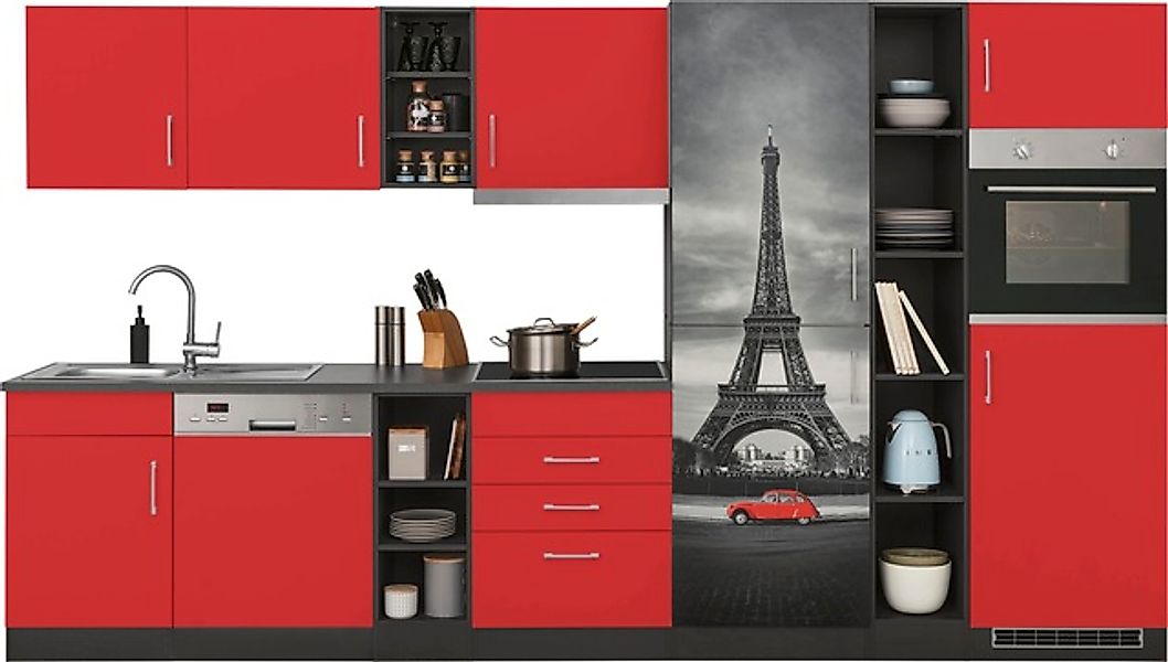 KOCHSTATION Küchenzeile »KS-Paris – Küchen mit einzigartigen Fotomotiven au günstig online kaufen
