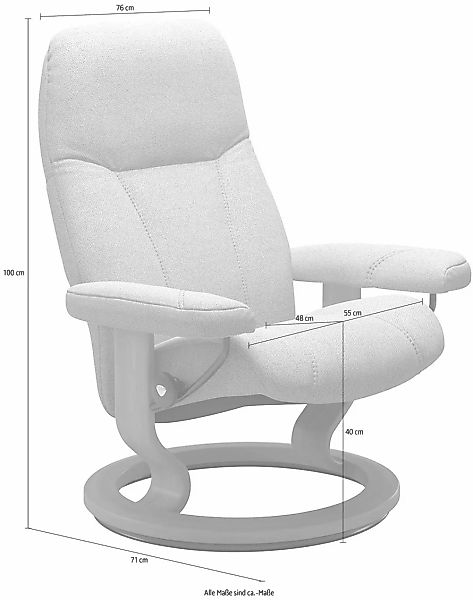 Stressless Relaxsessel "Consul", mit Classic Base, Größe M, Gestell Schwarz günstig online kaufen