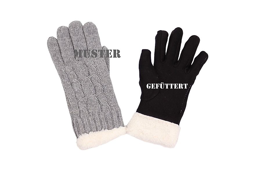 MIRROSI Strickhandschuhe Damen Handschuhe warm Weich, Einheitsgröße, gefütt günstig online kaufen
