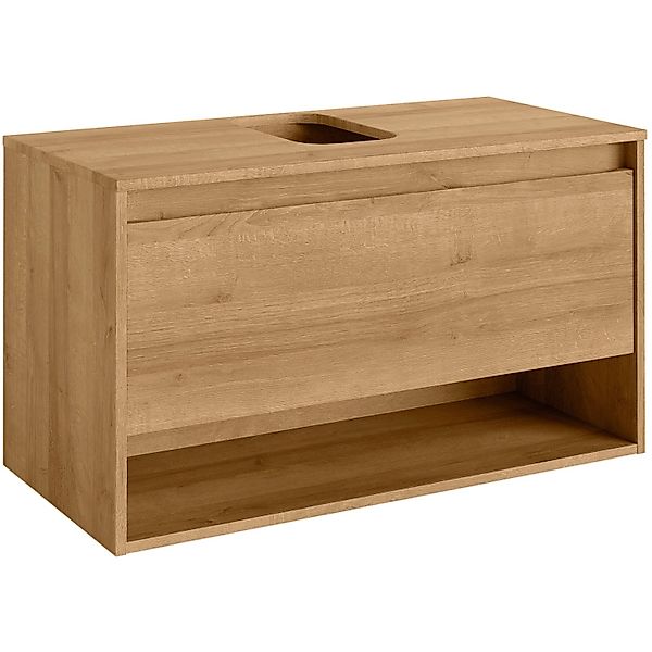 FACKELMANN Waschbeckenunterschrank Waschtischunterschrank Natura mit Becken günstig online kaufen