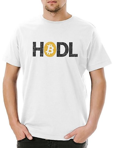 Urban Backwoods Print-Shirt Hodl I Herren T-Shirt Crypto Bitcoin Currencies günstig online kaufen