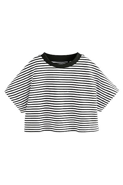Next T-Shirt Kastiges T-Shirt aus 100 % günstig online kaufen