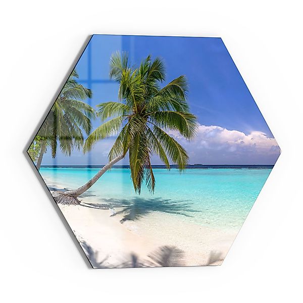 DEQORI Glasbild 'Paradiesischer Strand', 'Paradiesischer Strand', günstig online kaufen