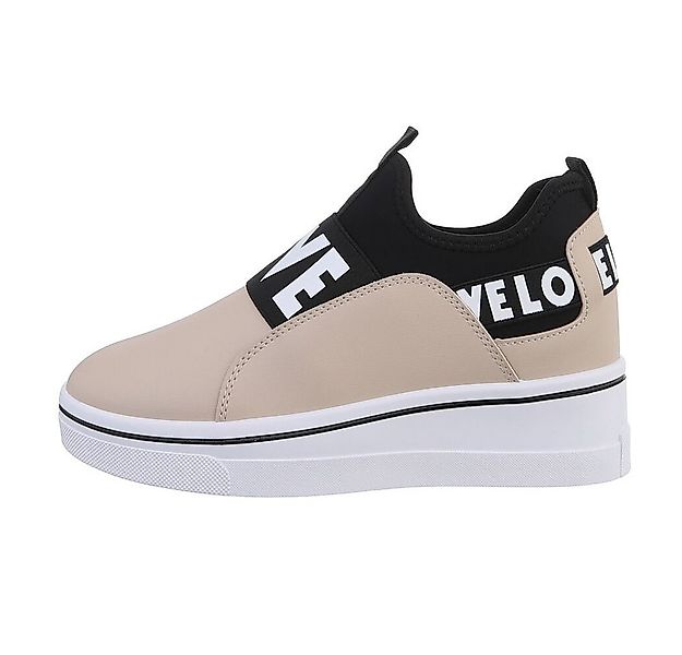 Ital-Design Damen Low-Top Freizeit Sneaker Keilabsatz/Wedge Sneakers Low in günstig online kaufen