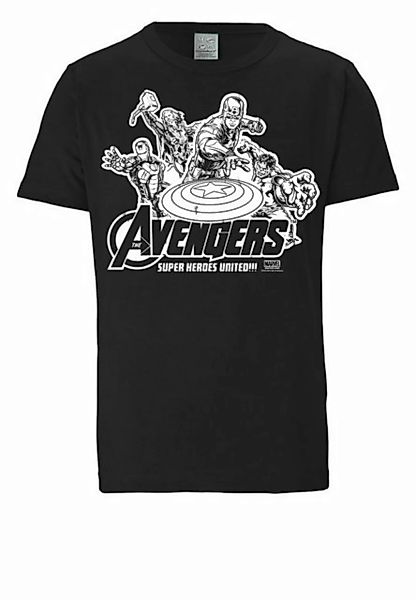 LOGOSHIRT T-Shirt Avengers - Marvel - Heroes United mit auffälligem Print günstig online kaufen