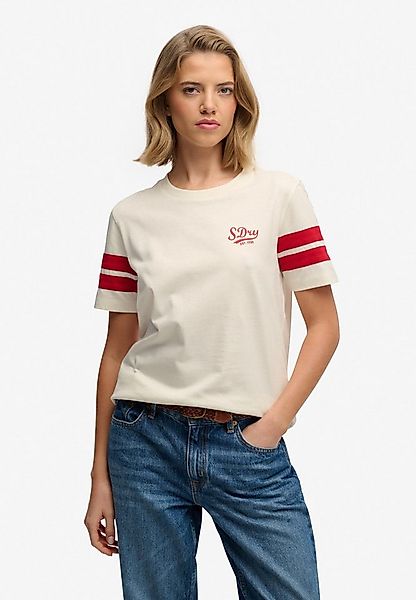 Superdry Print-Shirt VARSITY STRIPE SCRIPT TEE günstig online kaufen