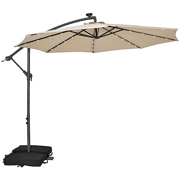 COSTWAY Sonnenschirm Gartenschirm, mit Ständer, 40 günstig online kaufen