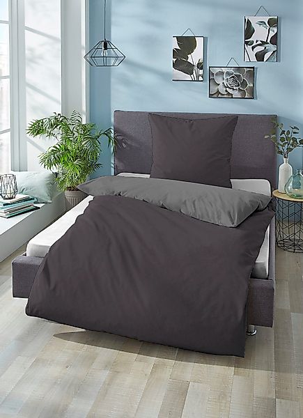 Biberna Wendebettwäsche Alma in Gr. 135x200, 155x220 oder 200x200 cm, Linon günstig online kaufen