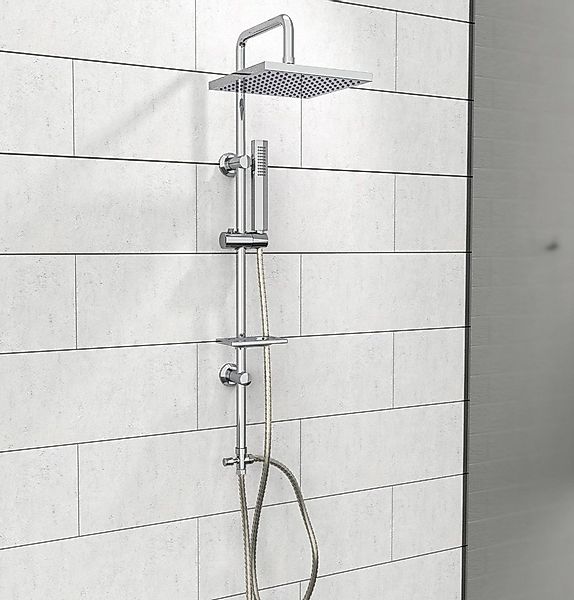 welltime Stangenbrause-Set LINA, Höhe 105 cm, 1 Strahlart(en), Überkopfbrau günstig online kaufen