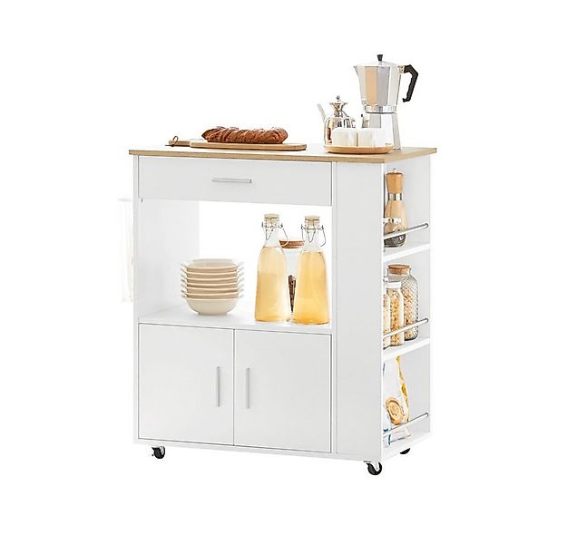 SoBuy Servierwagen FKW113, Küchenwagen mit Arbeitsplatte, Beistelltisch, Kü günstig online kaufen