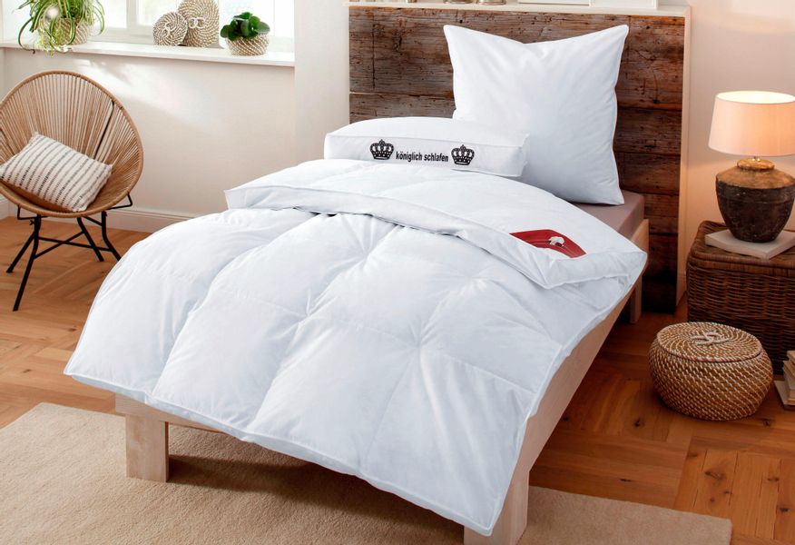 RIBECO Federbettdecke Emily, Füllung: 100% Federn, günstig online kaufen