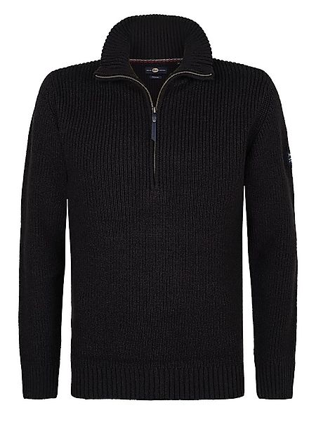 Petrol Half Zip Pullover Navy - Größe 3XL günstig online kaufen