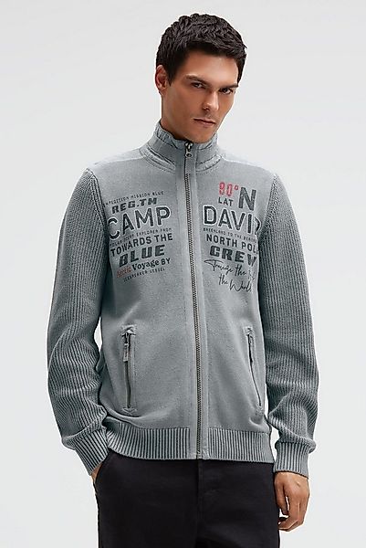 CAMP DAVID Strickjacke mit Reißverschlusstaschen günstig online kaufen