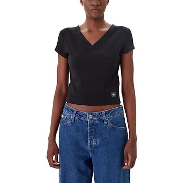 Calvin Klein Jeans  T-Shirt A- SS WOVEN LABEL RI LV047C910G günstig online kaufen