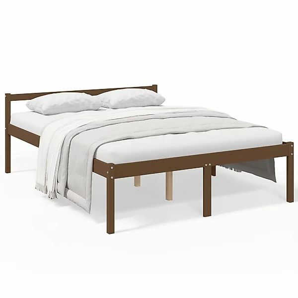 vidaXL Massivholzbett Honigbraun Kiefer 150x200 cm 5FT King1137644 günstig online kaufen