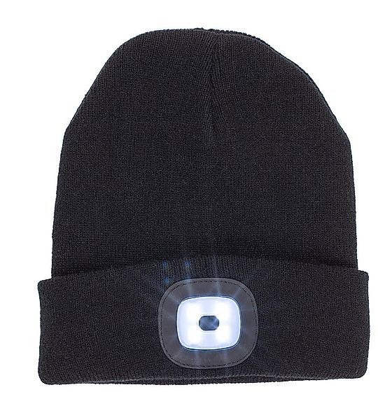 Strickmütze Schwarze Mütze mit LED inkl. günstig online kaufen