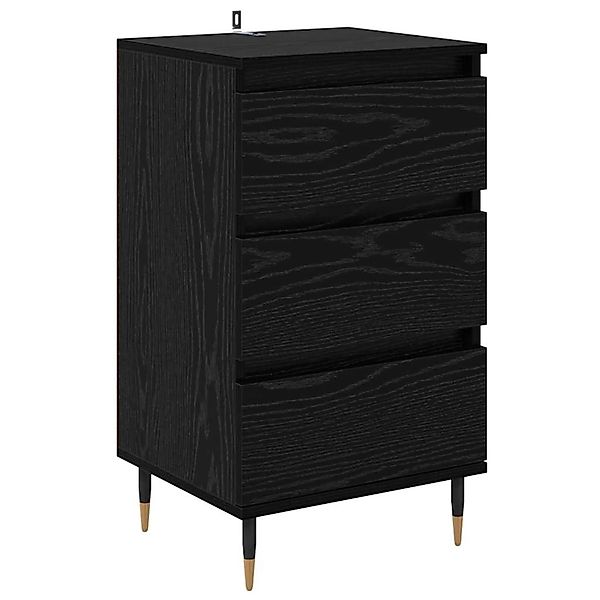 vidaXL Sideboard Schwarz Eichen-Optik 35 x 40 x 70 cm Holzwerkstoff 881698 günstig online kaufen