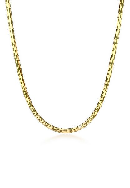 Elli Premium Kette ohne Anhänger Flach Elegant Schlangenkette Breit 925 Sil günstig online kaufen