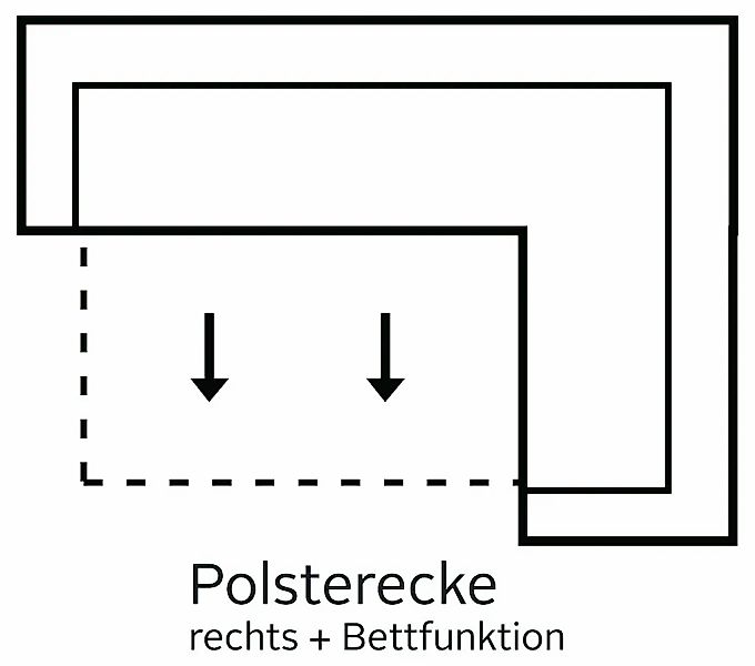 sit&more Ecksofa »Benson L-Form«, wahlweise mit Bettfunktion günstig online kaufen
