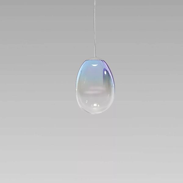 Pendelleuchte Stellar Nebula glas transparent / LED - Ø 22 cm / Irisierende günstig online kaufen