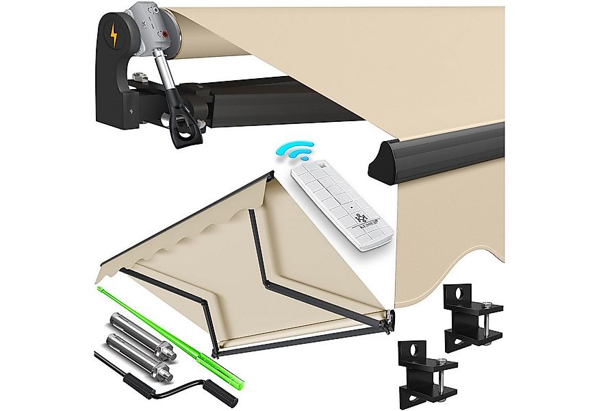 KESSER Gelenkarmmarkise Elektrische Gelenkarmmarkise mit Fernbedienung Mark günstig online kaufen