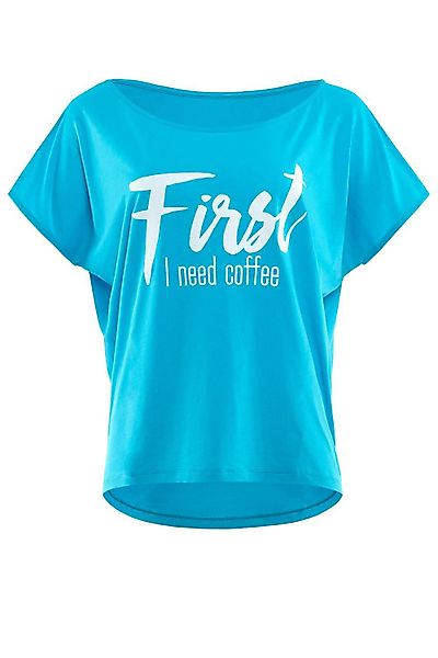 Winshape Oversize-Shirt "MCT002 ultra leicht" mit Neon gelbem Glitzer-Aufdr günstig online kaufen