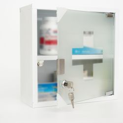 Zedelmaier Medizinschrank Abschließbarer Medizinschrank aus Edelstahl,Medik günstig online kaufen